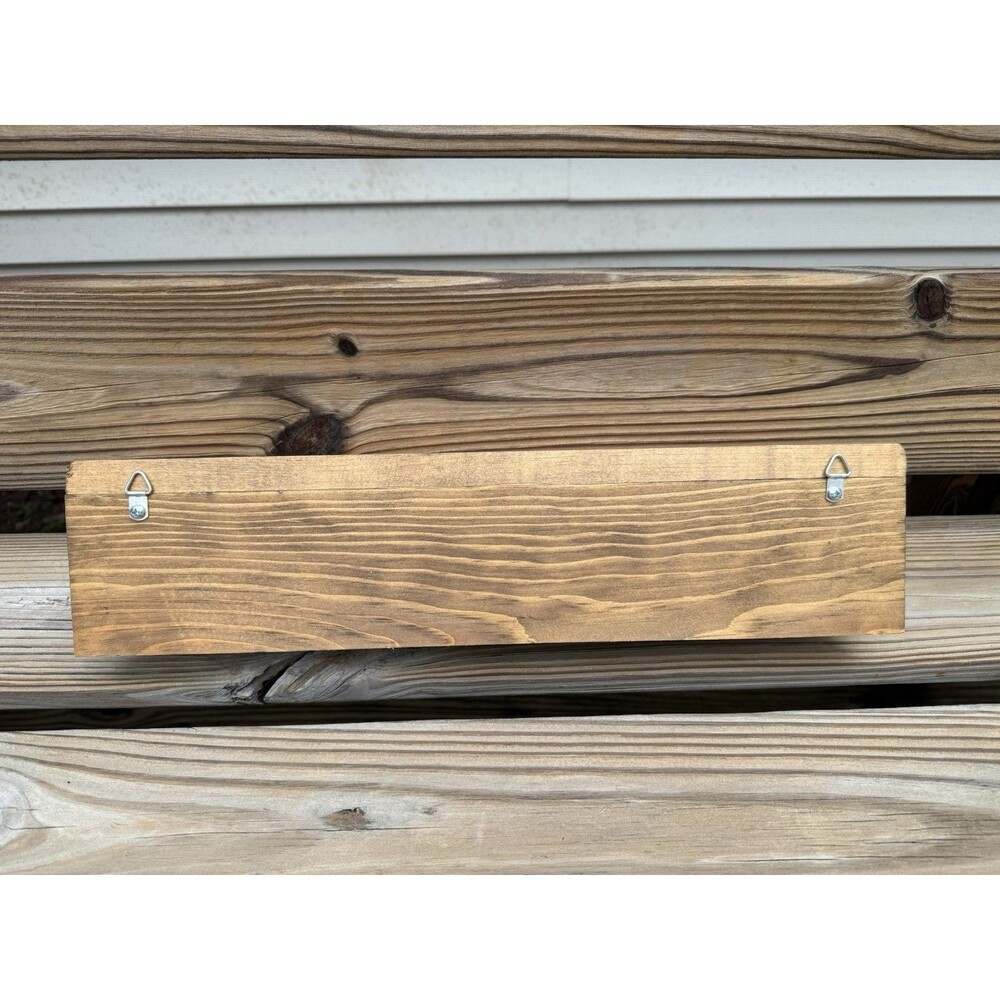 Vintage 1970's Heart Wall Shelves Peg Rack & Apple Welcome Rolling Pin Handmade - Picture 3 of 16